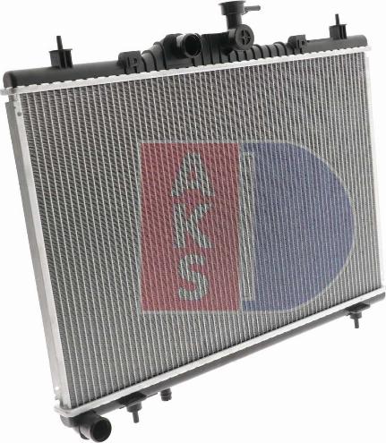 AKS Dasis 180006N - Radiator, engine cooling autospares.lv