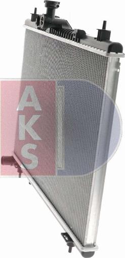 AKS Dasis 180006N - Radiator, engine cooling autospares.lv