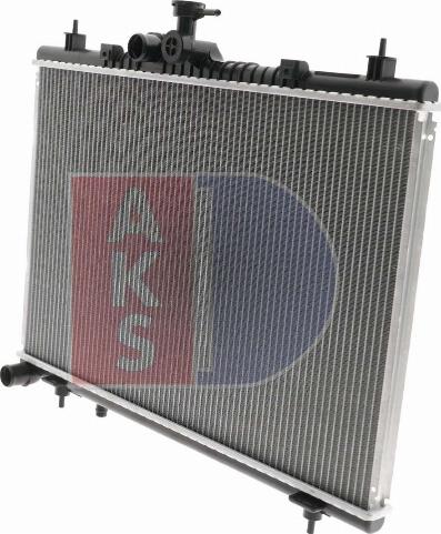 AKS Dasis 180006N - Radiator, engine cooling autospares.lv