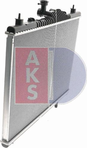 AKS Dasis 180006N - Radiator, engine cooling autospares.lv