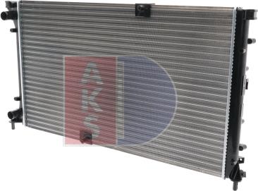 AKS Dasis 180015N - Radiator, engine cooling autospares.lv