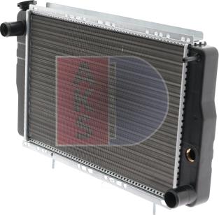 AKS Dasis 180010N - Radiator, engine cooling autospares.lv