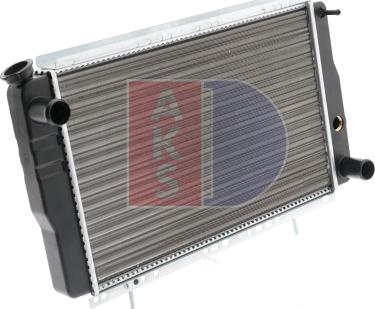 AKS Dasis 180010N - Radiator, engine cooling autospares.lv