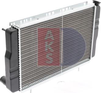 AKS Dasis 180010N - Radiator, engine cooling autospares.lv