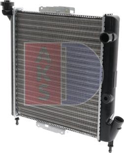 AKS Dasis 180080N - Radiator, engine cooling autospares.lv