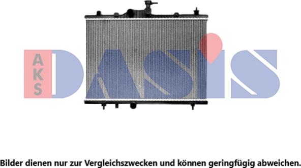 AKS Dasis 180110N - Radiator, engine cooling autospares.lv
