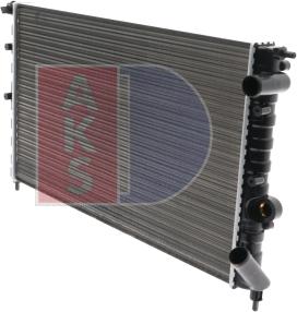 AKS Dasis 180840N - Radiator, engine cooling autospares.lv