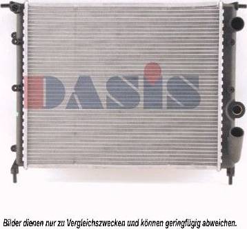 AKS Dasis 180860N - Radiator, engine cooling autospares.lv