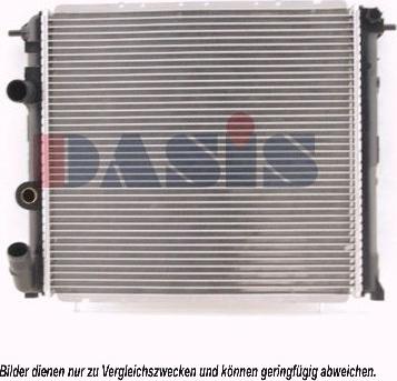 AKS Dasis 180880N - Radiator, engine cooling autospares.lv