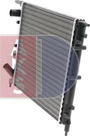 AKS Dasis 180790N - Radiator, engine cooling autospares.lv