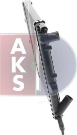 AKS Dasis 180790N - Radiator, engine cooling autospares.lv