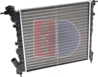 AKS Dasis 180740N - Radiator, engine cooling autospares.lv