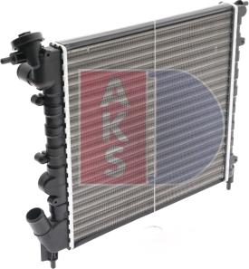 AKS Dasis 180740N - Radiator, engine cooling autospares.lv