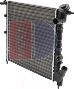 AKS Dasis 180740N - Radiator, engine cooling autospares.lv