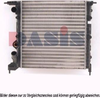 AKS Dasis 180750N - Radiator, engine cooling autospares.lv