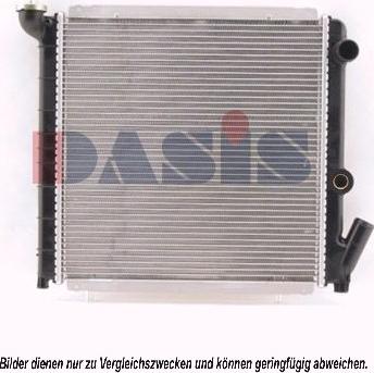 AKS Dasis 180780N - Radiator, engine cooling autospares.lv