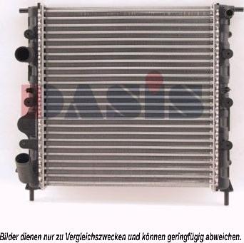 AKS Dasis 181440N - Radiator, engine cooling autospares.lv