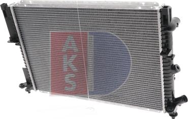 AKS Dasis 181450N - Radiator, engine cooling autospares.lv