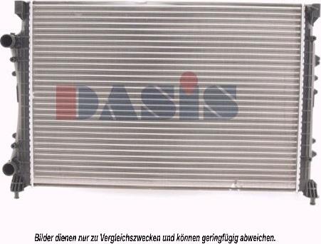 AKS Dasis 181510N - Radiator, engine cooling autospares.lv