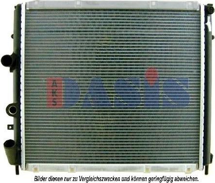 AKS Dasis 181530N - Radiator, engine cooling autospares.lv