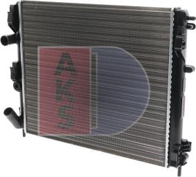 AKS Dasis 181690N - Radiator, engine cooling autospares.lv