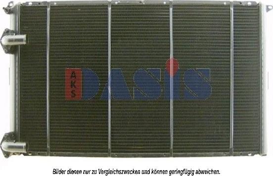 AKS Dasis 181660N - Radiator, engine cooling autospares.lv