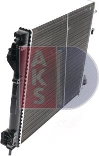 AKS Dasis 181670N - Radiator, engine cooling autospares.lv