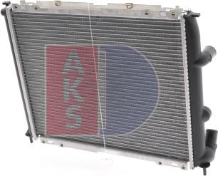 AKS Dasis 181800N - Radiator, engine cooling autospares.lv