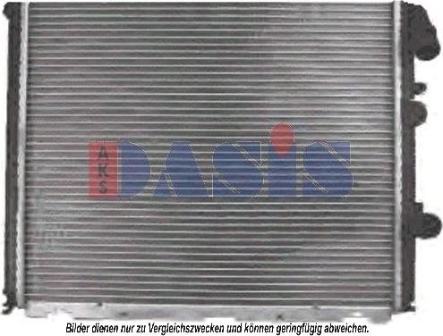 AKS Dasis 181800N - Radiator, engine cooling autospares.lv