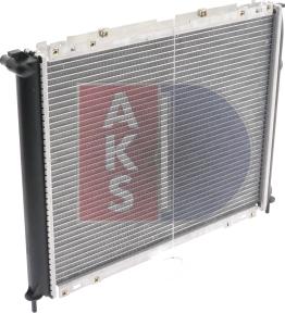 AKS Dasis 181800N - Radiator, engine cooling autospares.lv