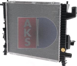 AKS Dasis 181390N - Radiator, engine cooling autospares.lv