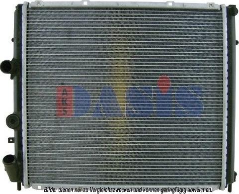 AKS Dasis 181250N - Radiator, engine cooling autospares.lv