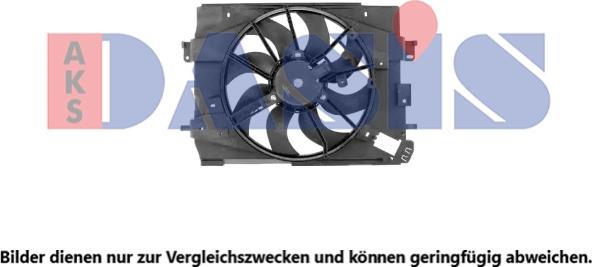 AKS Dasis 188082N - Fan, radiator autospares.lv