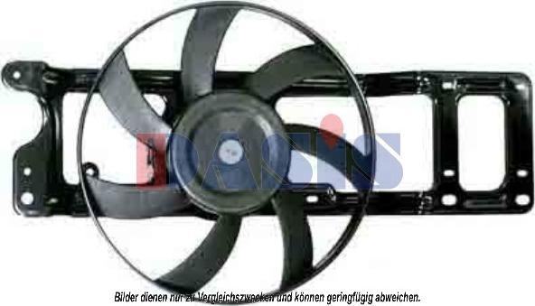 AKS Dasis 188036N - Fan, radiator autospares.lv