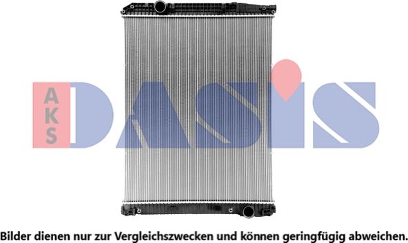 AKS Dasis 134300SXV - Radiator, engine cooling autospares.lv