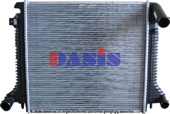 AKS Dasis 134280N - Radiator, engine cooling autospares.lv