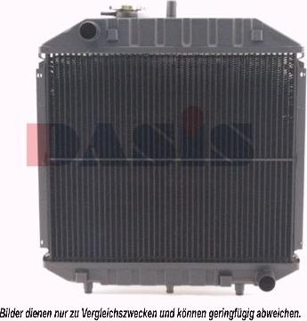 AKS Dasis 134700N - Radiator, engine cooling autospares.lv