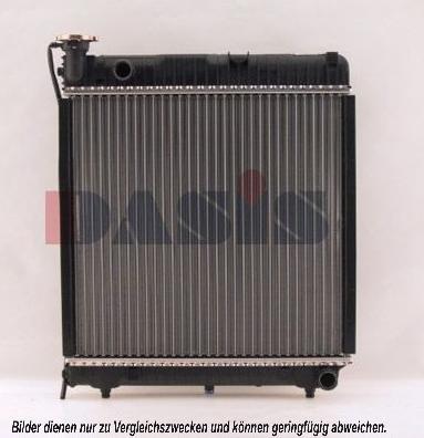 AKS Dasis 130500N - Radiator, engine cooling autospares.lv