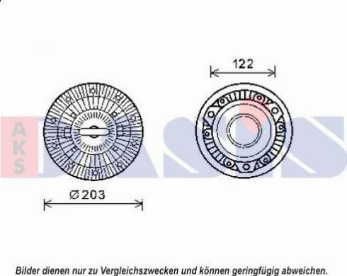 AKS Dasis 138069N - Clutch, radiator fan autospares.lv