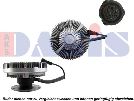 AKS Dasis 138062N - Clutch, radiator fan autospares.lv