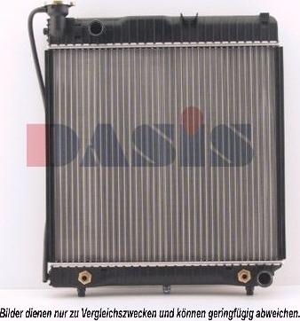 AKS Dasis 132460N - Radiator, engine cooling autospares.lv