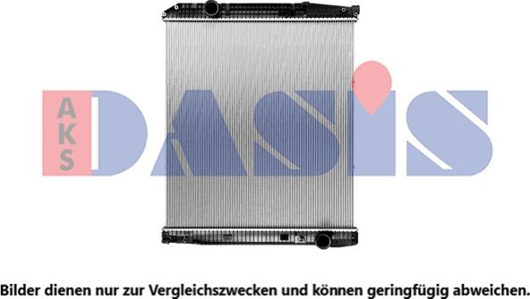 AKS Dasis 132080SXB - Radiator, engine cooling autospares.lv