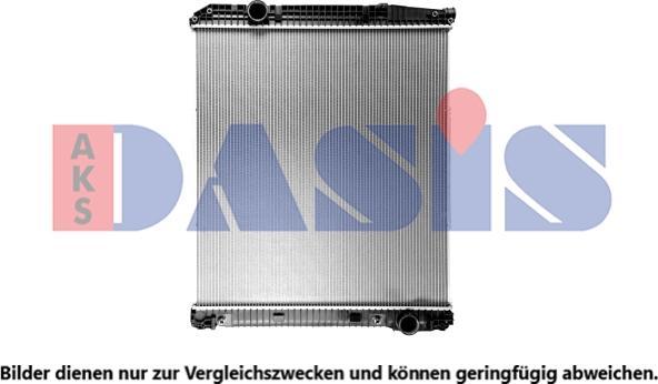 AKS Dasis 132080SXV - Radiator, engine cooling autospares.lv