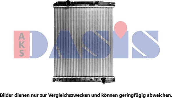 AKS Dasis 132100SXB - Radiator, engine cooling autospares.lv