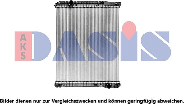 AKS Dasis 132100SXV - Radiator, engine cooling autospares.lv