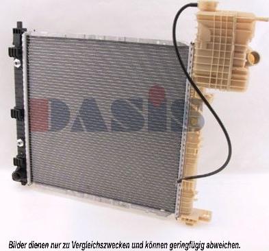 AKS Dasis 132110N - Radiator, engine cooling autospares.lv