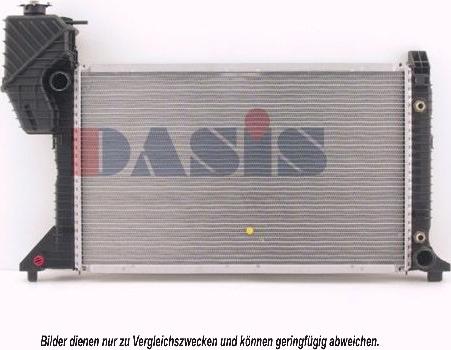 AKS Dasis 132130N - Radiator, engine cooling autospares.lv