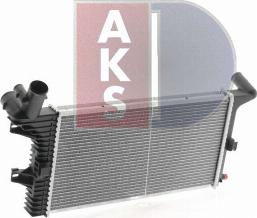 AKS Dasis 132380X - Radiator, engine cooling autospares.lv