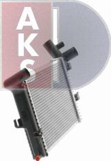 AKS Dasis 132380X - Radiator, engine cooling autospares.lv