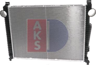 AKS Dasis 125110N - Radiator, engine cooling autospares.lv